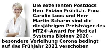 Martin received the MTZ®-Award for Medical Systems Biology 2020